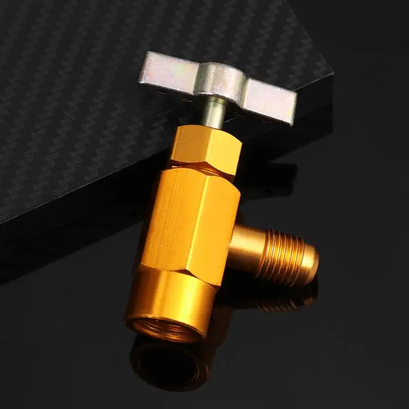 VORCOOL Can Dispensing R-134a AC Refrigerant Tap 1/2&quot ACME Thread Valve Tool Bottle Opener |