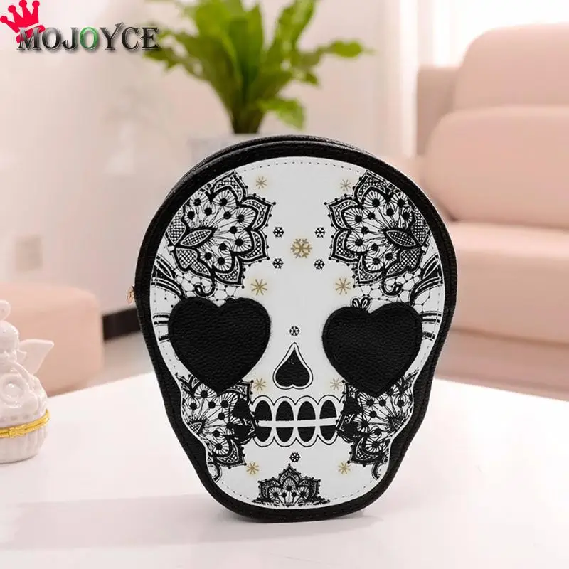 

Halloween PU Leather Women Retro Skull Print Shoulder Crossbody Bag Handbag Shoulder Bags Gift Bags for Women 2018 Bolsa Feminin