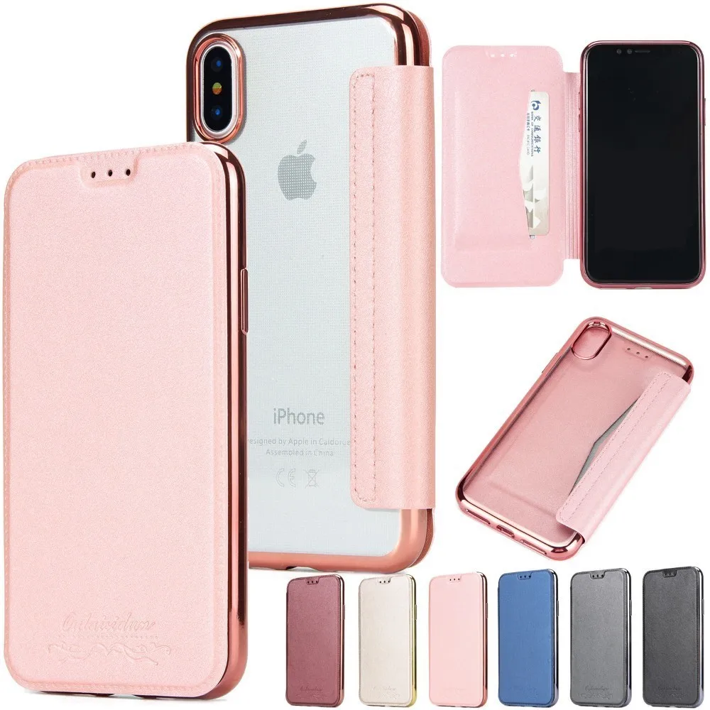 Чехол кошелек для iPhone 6 6s 7 8 X XR XS Max кожаный чехол с отделением карт защита от