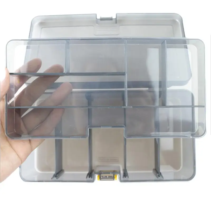 Lure Fishing Box Double - Layer Large Capacity Bait Hook Accessories Plastic Storage | Спорт и развлечения