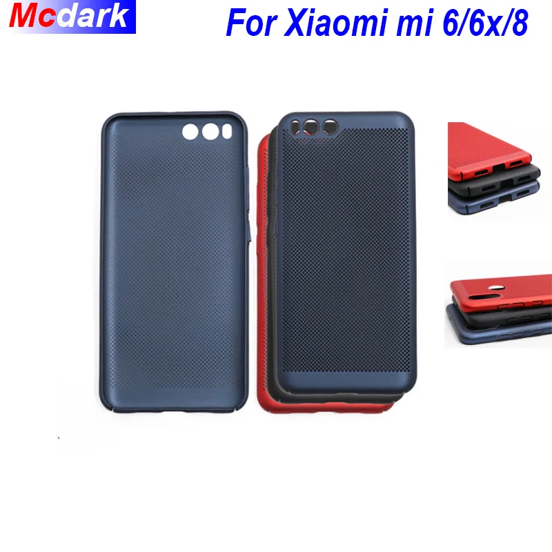 Задняя крышка для Xiaomi Mi 6 6x8 жесткий пластиковый дышащий матовый чехол защитный