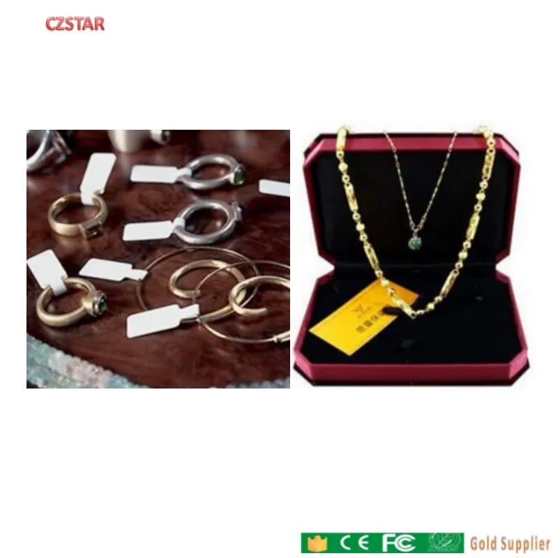 Jewelry store Anti-theft systems multi 500tags read 1-7m long rangeAndroid 6.0 uhf portable reader with 50pcs RFID Jewelry tag