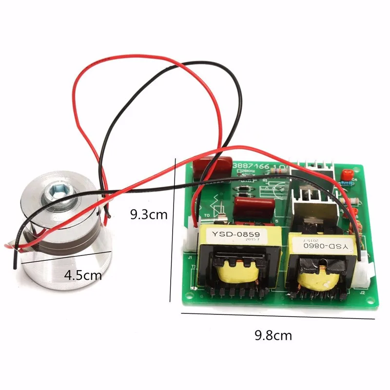 

Ac 110v 100w 40k Ultrasonic Cleaner Power Driver Board+1pcs 60w 40k Transducer For Ultrasonic Cleaning Machines