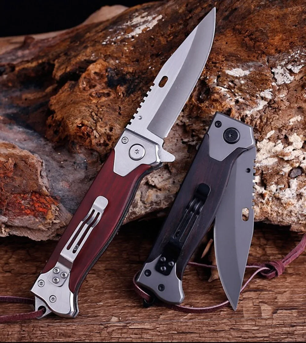 Складной деревянный нож OWL OD209 тактический карманный Клинок для выживания