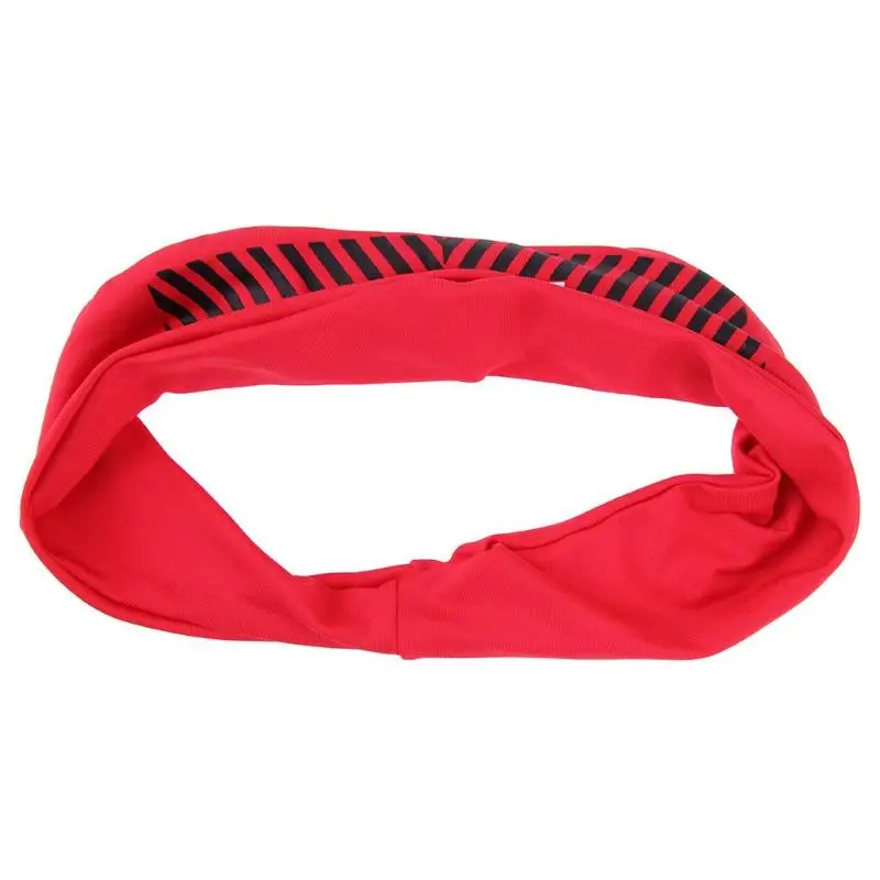 

Sports Sweat Headband Men Women Running Cycling Fitness Yoga Stripes Sweatband Elastic Breathable Headband