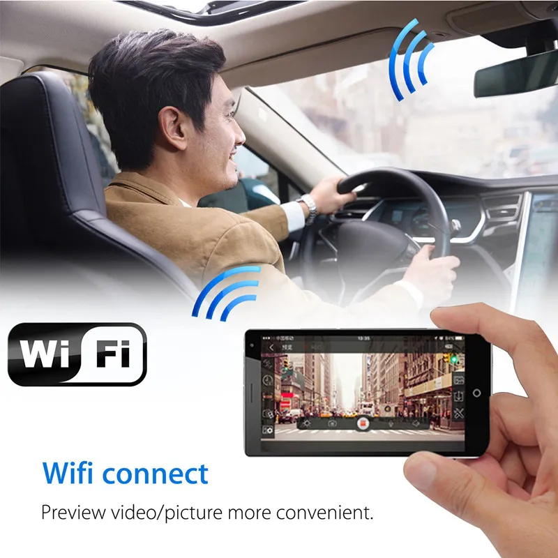 Видеорегистратор Автомобильный видеорегистратор Мини WIFI цифровой регистратор
