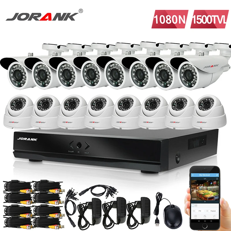 16 канальная система видеонаблюдения 960P HDMI 1080P AHD CCTV DVR 1 3 MP IR 16PCS Наружная и