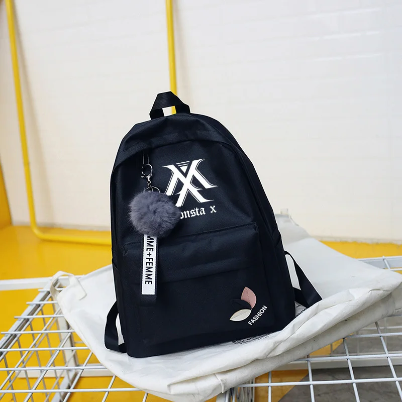 

Wanna One Twice Got7 Backpacks Monsta X Backpack Sac A Dos Kpop K-pop K Pop School Bag BackPack For Teenager Girl Women