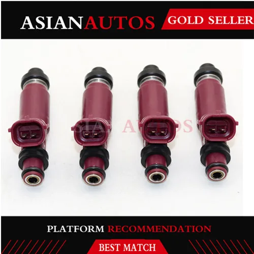 4 шт сопла форсунки 195500 3310 для Мазда Miata 1999 2000 1.8L L4 1955003310 BP4W 13 250 FJ584 842 12201 M666