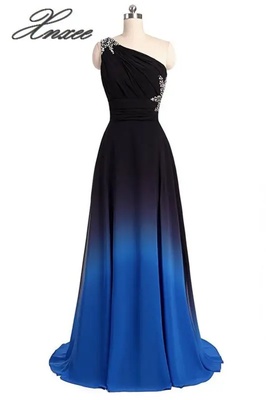 Xnxee стильное тонкое платье с градиентом цвета