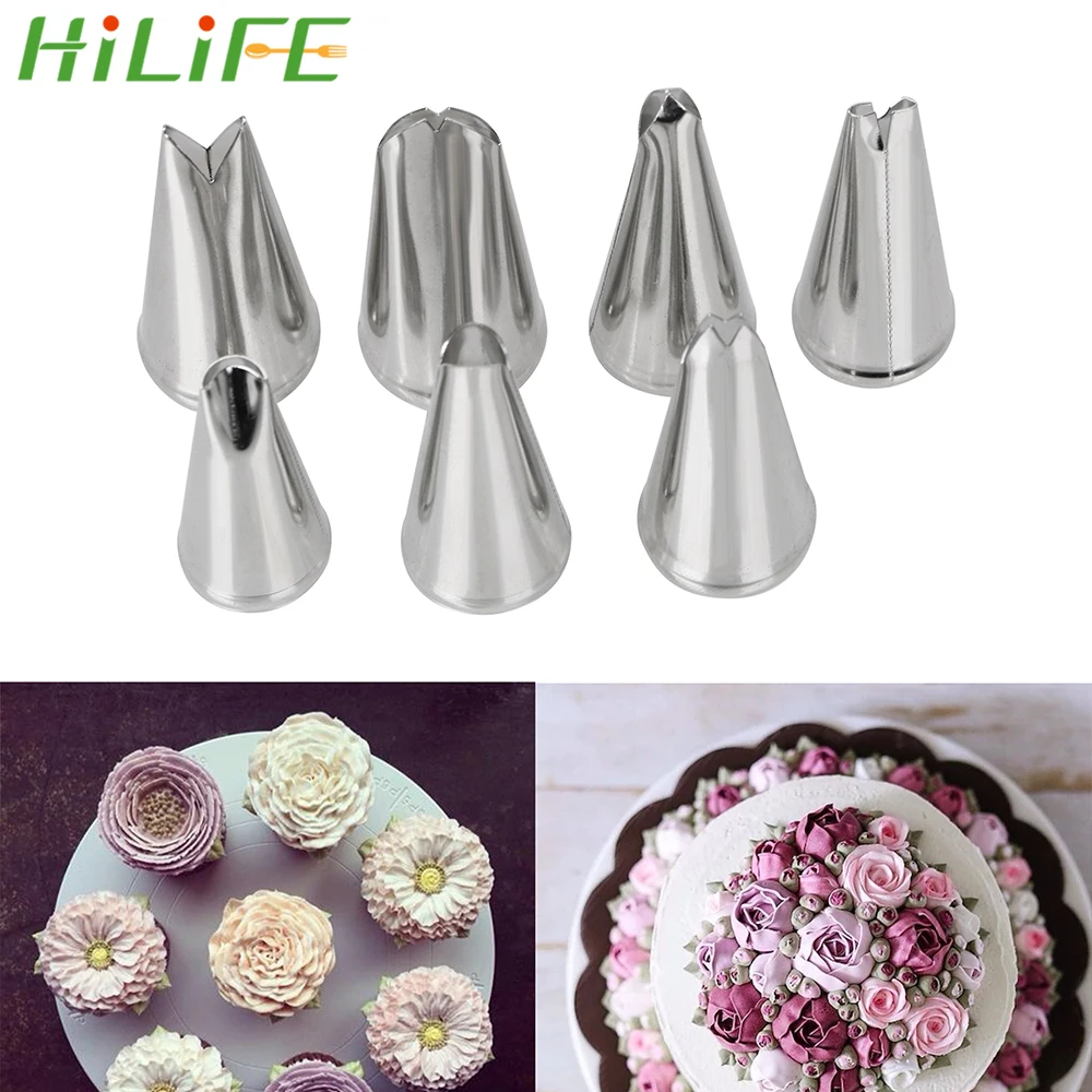 HILIFE 7 шт./компл. форма для выпечки носик украшения круглая окантовка цветочные