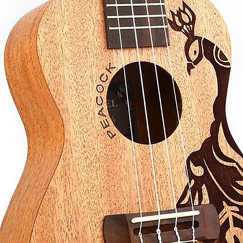 SEWS YAEL Гавайская гитара 23 дюймов 4 строки Sapele Ukulele из розового дерева гриф