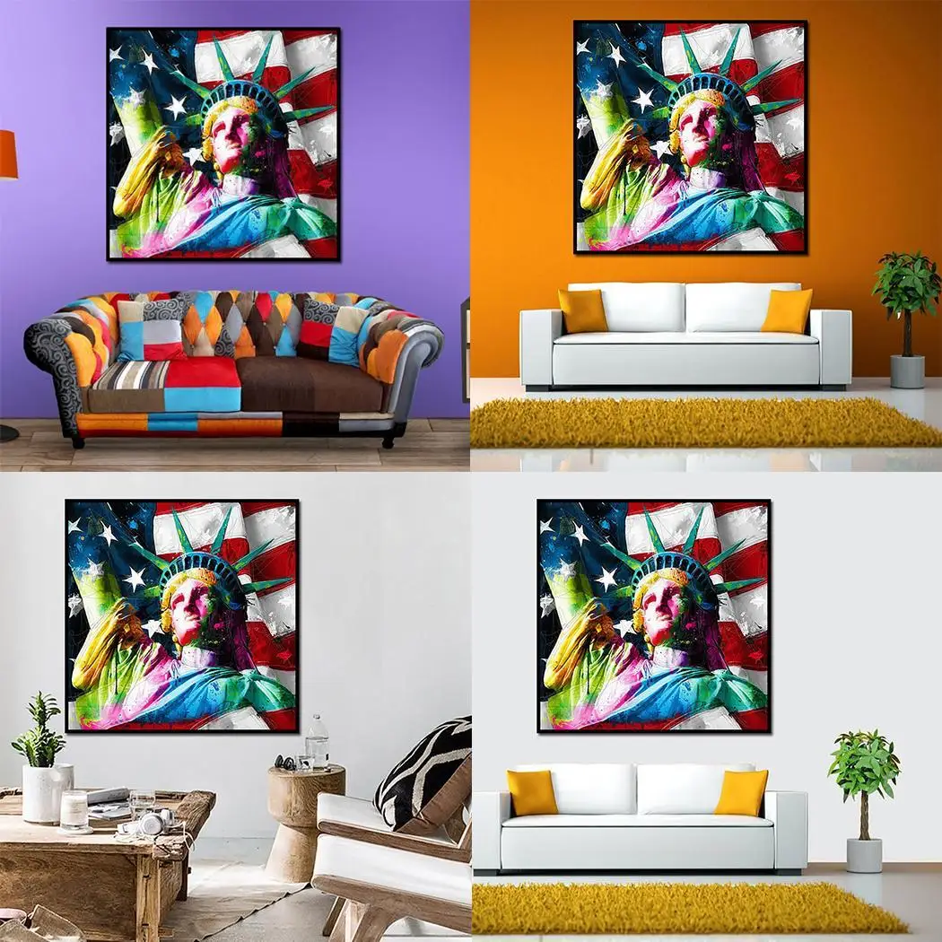 Статуя Свободы Pattern декоративные картины маслом Домашний декор в помещении