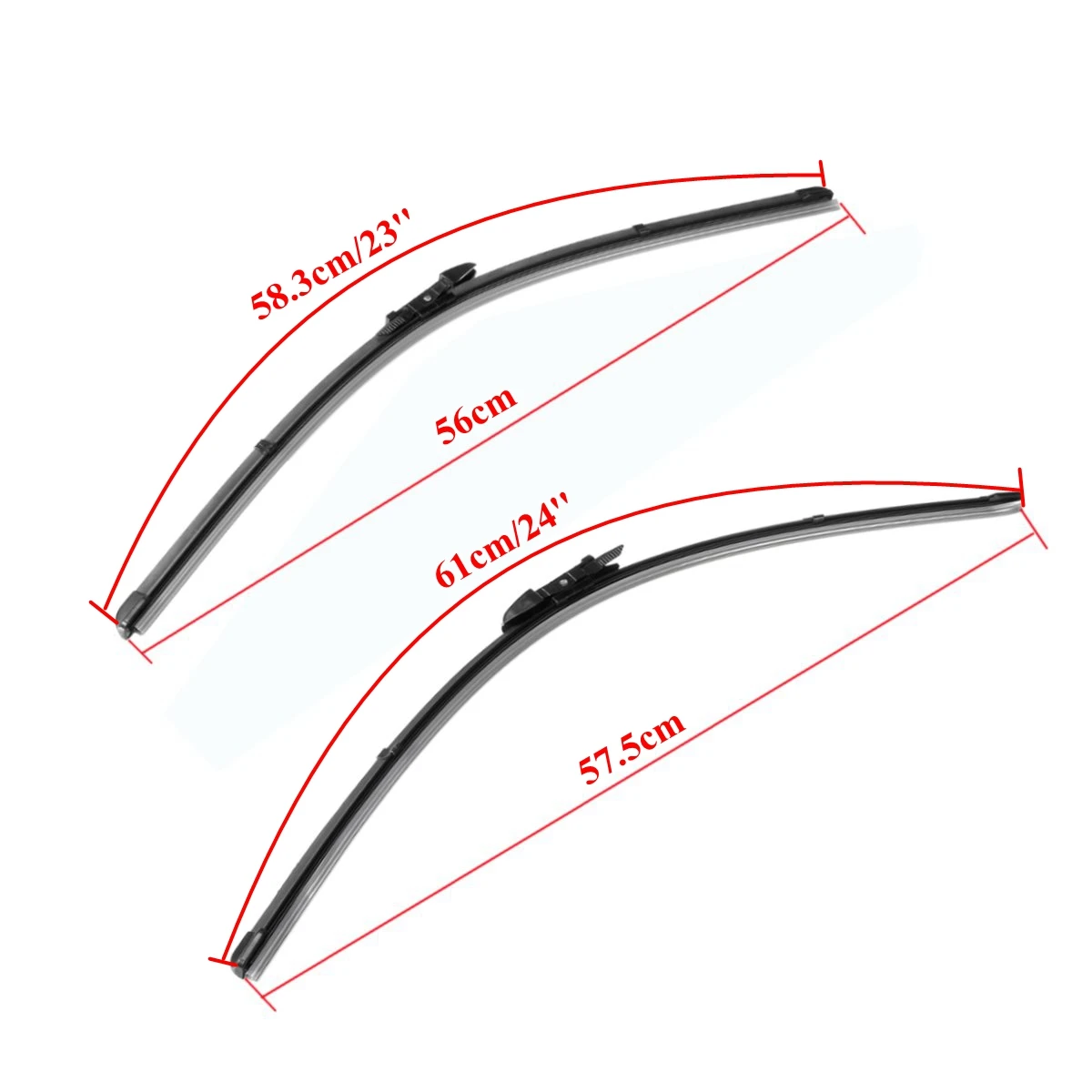 Для BMW 5 Series E60 E61 F07 F10 F11 2003-2010 23 + 24 пары лобовое стекло стеклоочистители правый