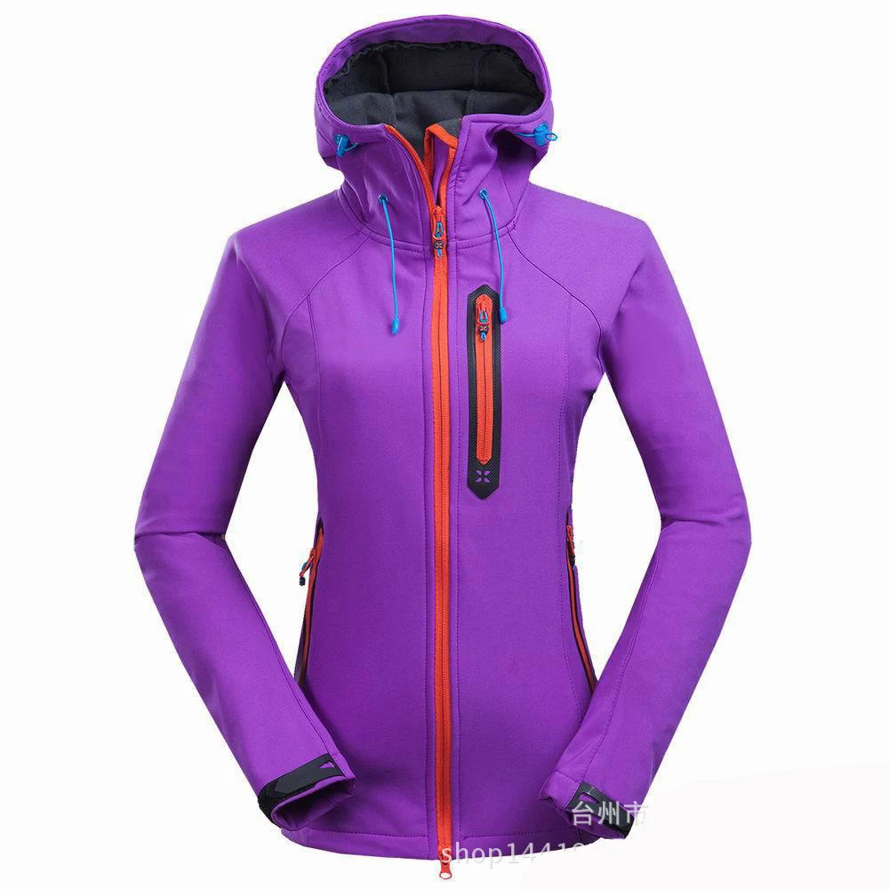 

Women Winter Outdoor Sports Jacket Windproof Hiking Jakcets Workout Running Trekking Windbreaker Coat