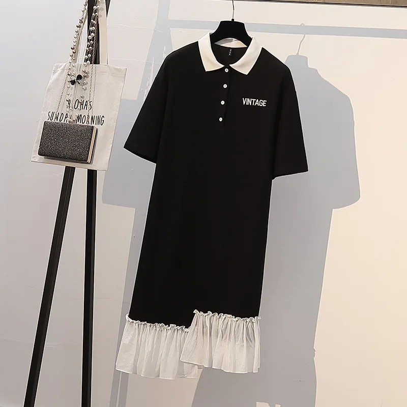 

2020 Fashion Women's Summer Dress Vintage Cotton Linen Vestidos Female Layered Buttons Party Shirt Dresses Sundress