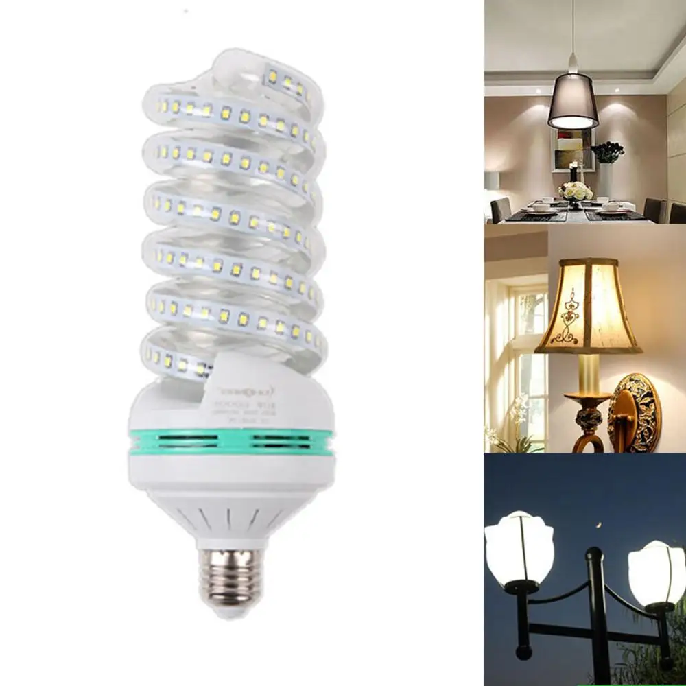 Светодиодная лампа E27 лампочка-кукуруза спиральсветильник свет 85-265 в 5 Вт 7 9 12 16 20