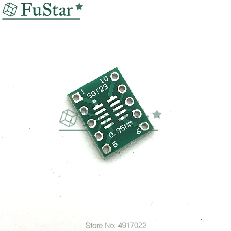20 шт. SOT23 SOP10 MSOP10 Umax SOP23 к DIP10 Pinboard SMD для DIP адаптерной пластины 0 5 мм/0 95 мм до 2 54 Pin PCB плата