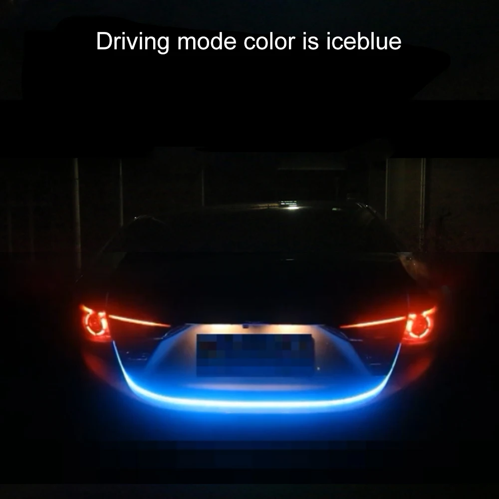 Turn Signal LED Trunk Strip Light for Car Tail Brake Tailgate DRL Daytime Running Lights Reverse Warning Lamp | Автомобили и