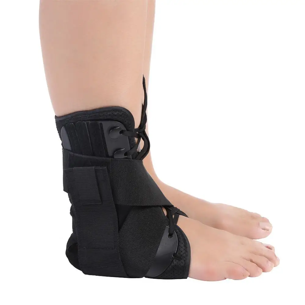 Фиксатор лодыжки дышащий Ортез поддерживает Регулируемый корректор защиты от