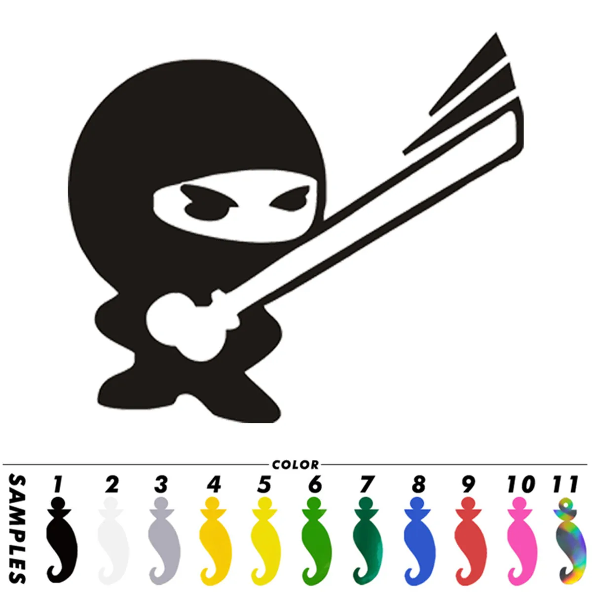 Прекрасные защищенные NINJAS наклейки для окон автомобиля бампер виниловая