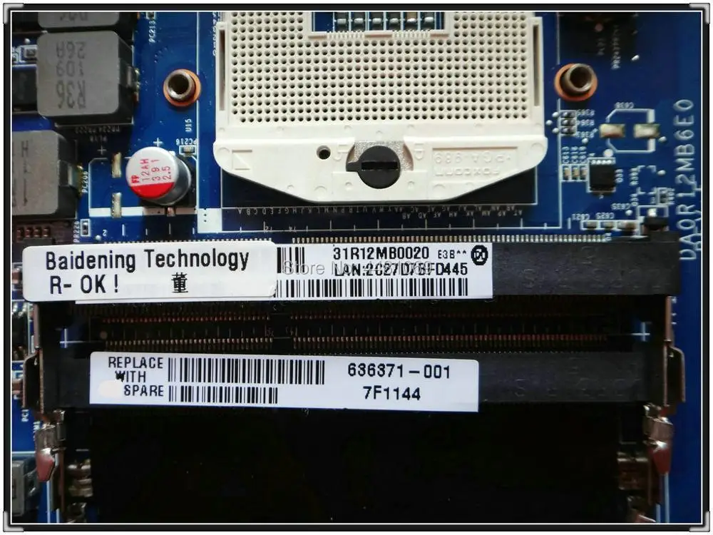 Материнская плата 636371-001 для ноутбука HP PAVILION G7T-1000 G4T-1000 G4 G7 R12 DA0R12MB6E0 DA0R12MB6E1 HM55 100%