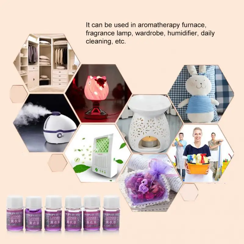 6Pcs/set 3ML Natural Fragrant Aromatherapy Water-soluble Essential Oil for Humidifier Improve Sleep Body Relax | Красота и здоровье