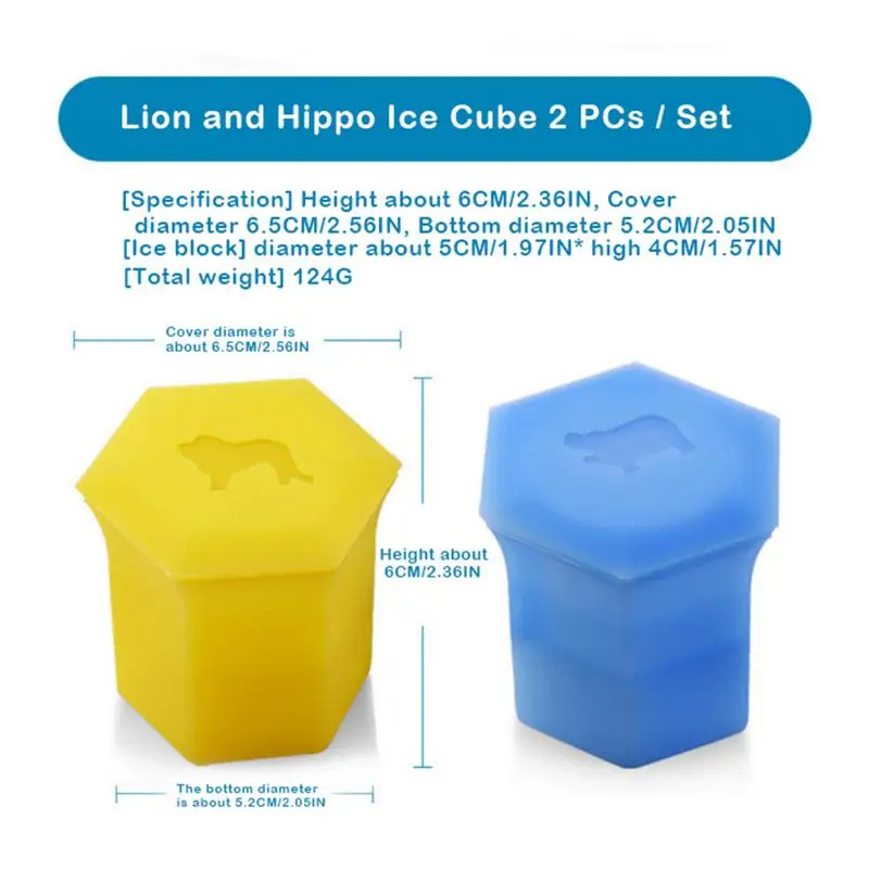2 шт./компл. форма слона орангутанга d Силиконовый поднос для льда животного льва