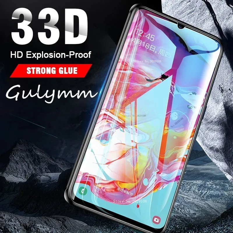 Защитное стекло 33D для Samsung Galaxy A 10 20 30 40 50 60 70 80 90 M 2019 A51|Защитные стёкла и плёнки