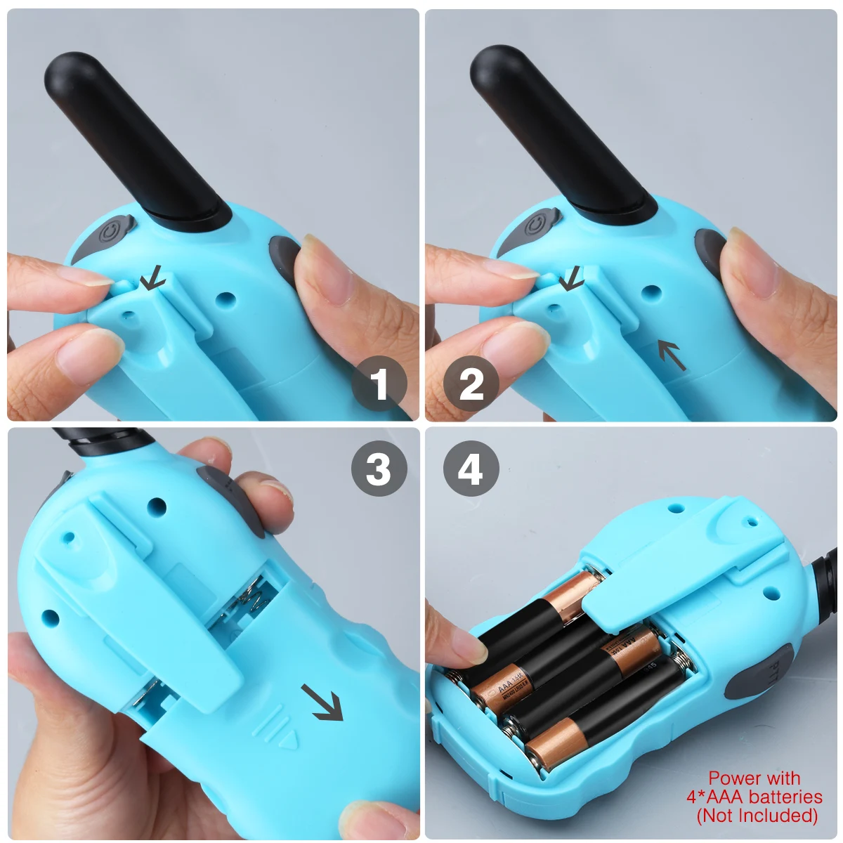 Caroger CR388A Walkie Talkies 22 канала FRS 462 467 МГц двухстороннее радио до 3300 метров 2 миль