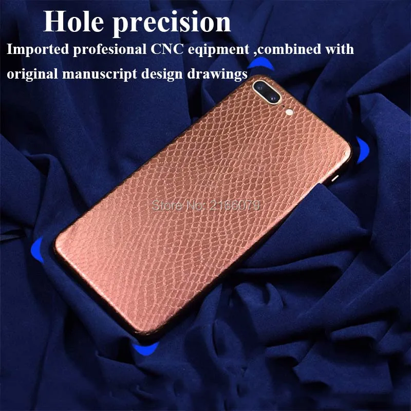 Для Apple iPhone X 6 6S 7 8 Plus 3D змеиная кожа градиентная задняя Обложка Наклейка защитная