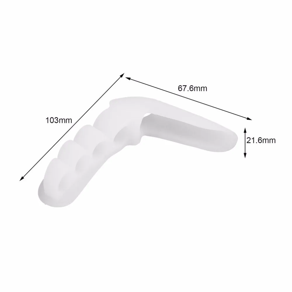 1 Paar Siliconen Teen met 5 Gaten Voeten Zorg Bretels Ondersteunt Gereedschap Bunion Guard Voet Hallux Valgus Hot Nieuwe |