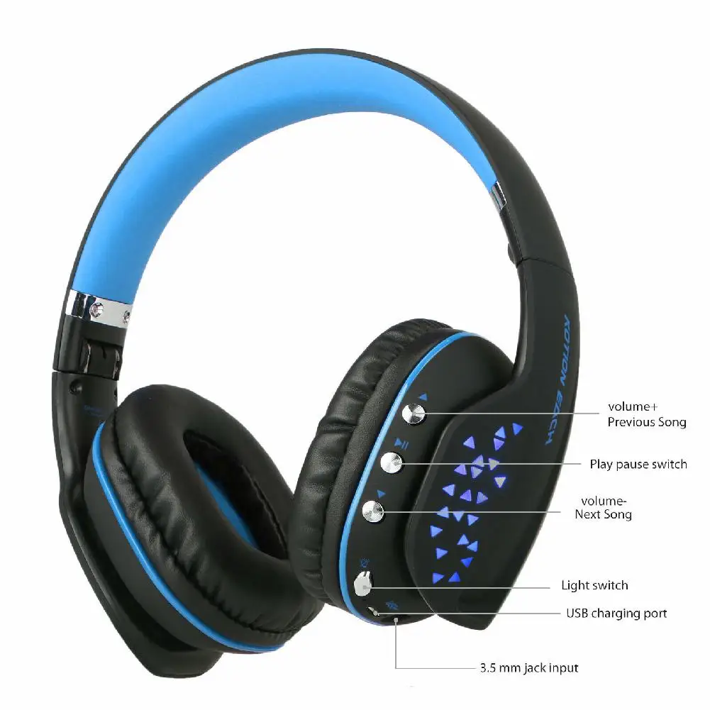 Складные беспроводные Bluetooth наушники Q2 игровая гарнитура с микрофоном и