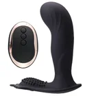 Беспроводной Анальный двойной фаллоимитатор с дистанционным управлением, вибратор, силиконовые, с зарядкой от USB, женские секс-игрушки с двойным мотором