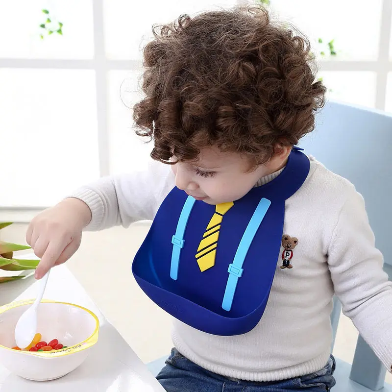 2019 Brand New Toddler Baby Kids Girls Boys Soft Silicone Waterproof Saliva Cartoon Pattern Print Lunch Bibs 6-48 months baby | Детская