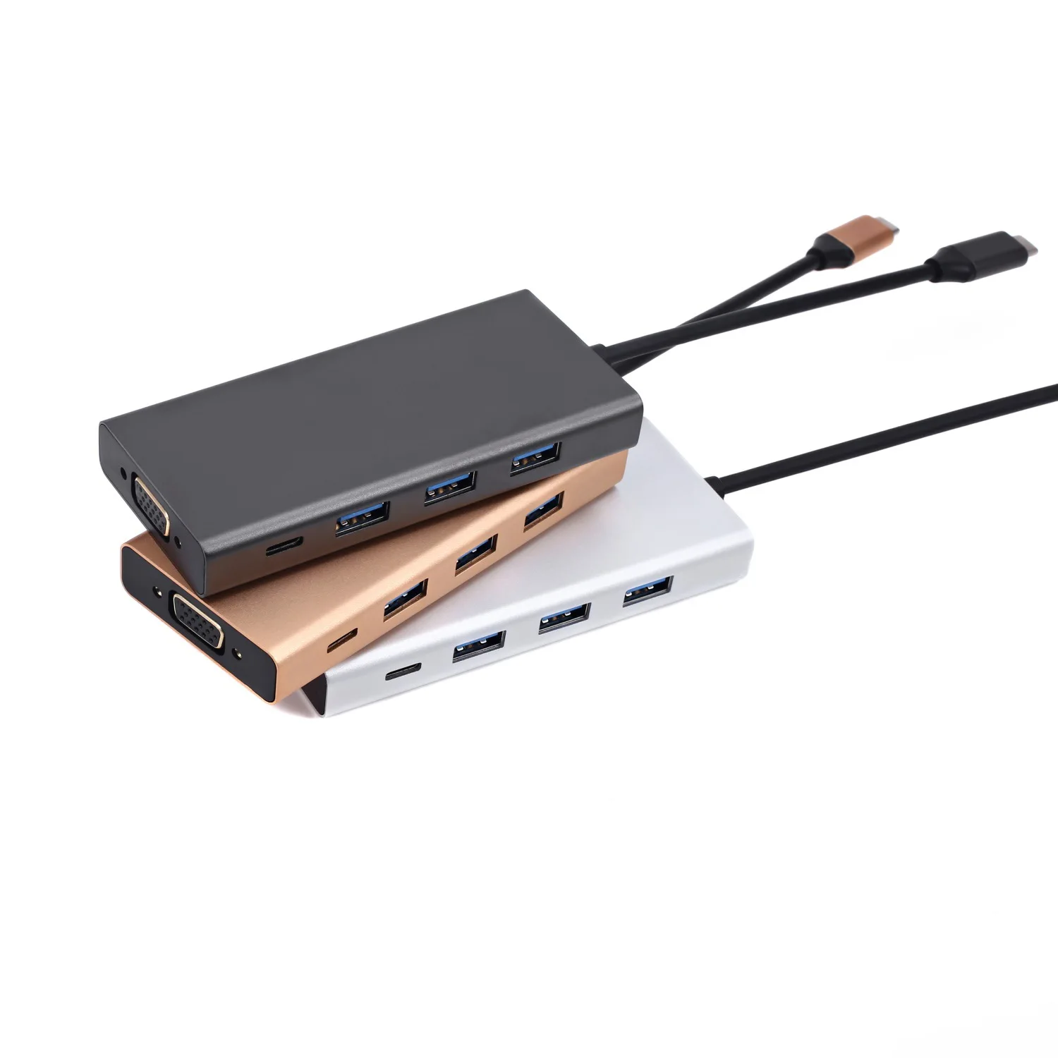 OPQ 5 в 1 USB C концентратор usb type 3 (совместимый Thunderbolt 3) к VGA VGA/USB 0 USBC PD порт для Macbook/Pro