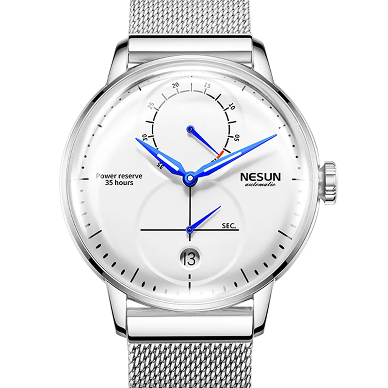 

New Switzerland Luxury Brand Watch Men Automatic Mechanical Men's Watches Nesun Watch sapphire Clock Waterproof Luminous N9605-1