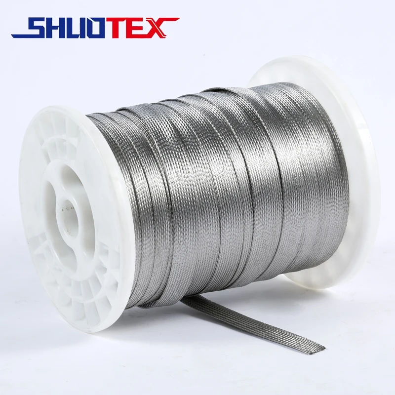

stainless steel flat braided wire sleeve