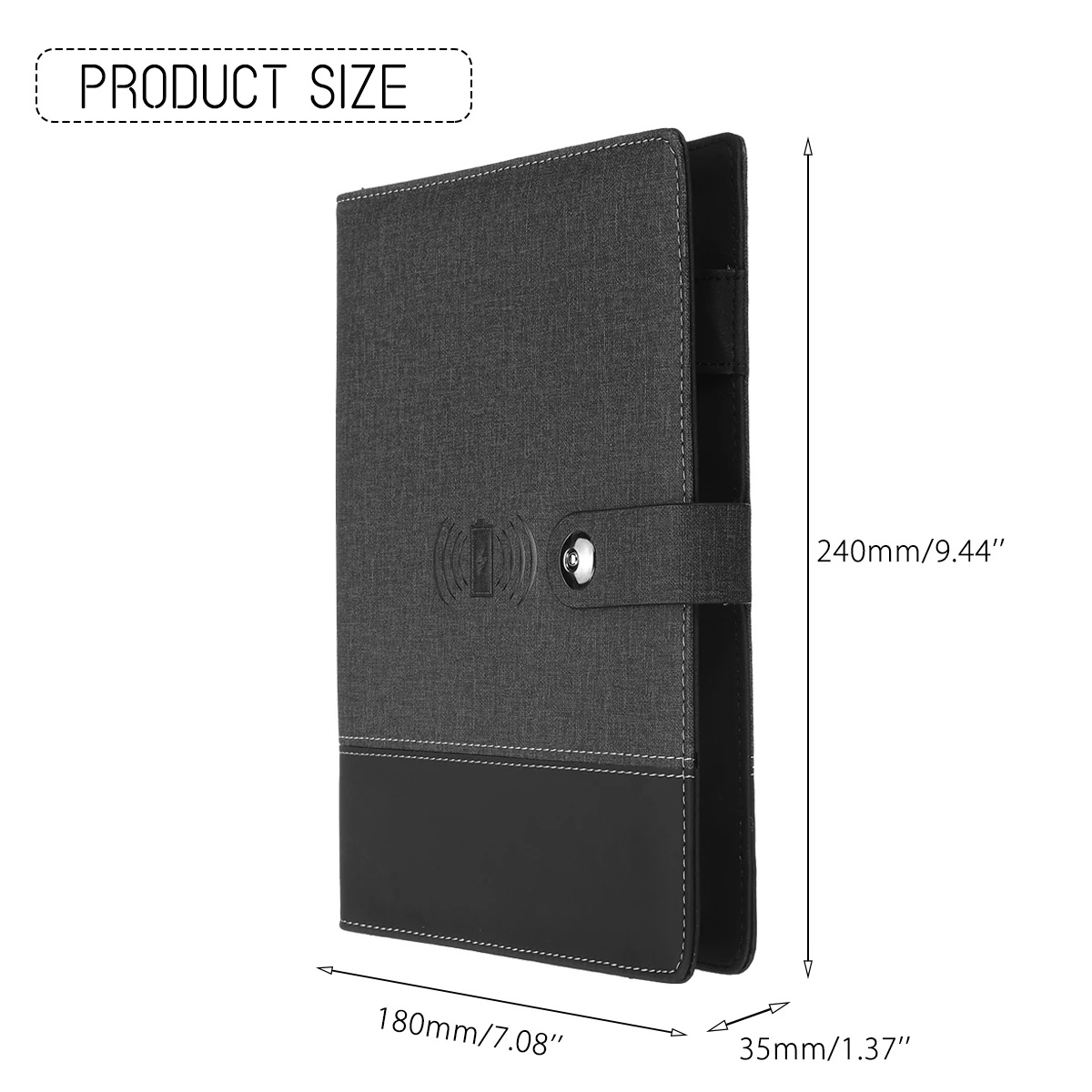 Многофункциональная книга для деловых записей A5 Power Book внешний аккумулятор 8000