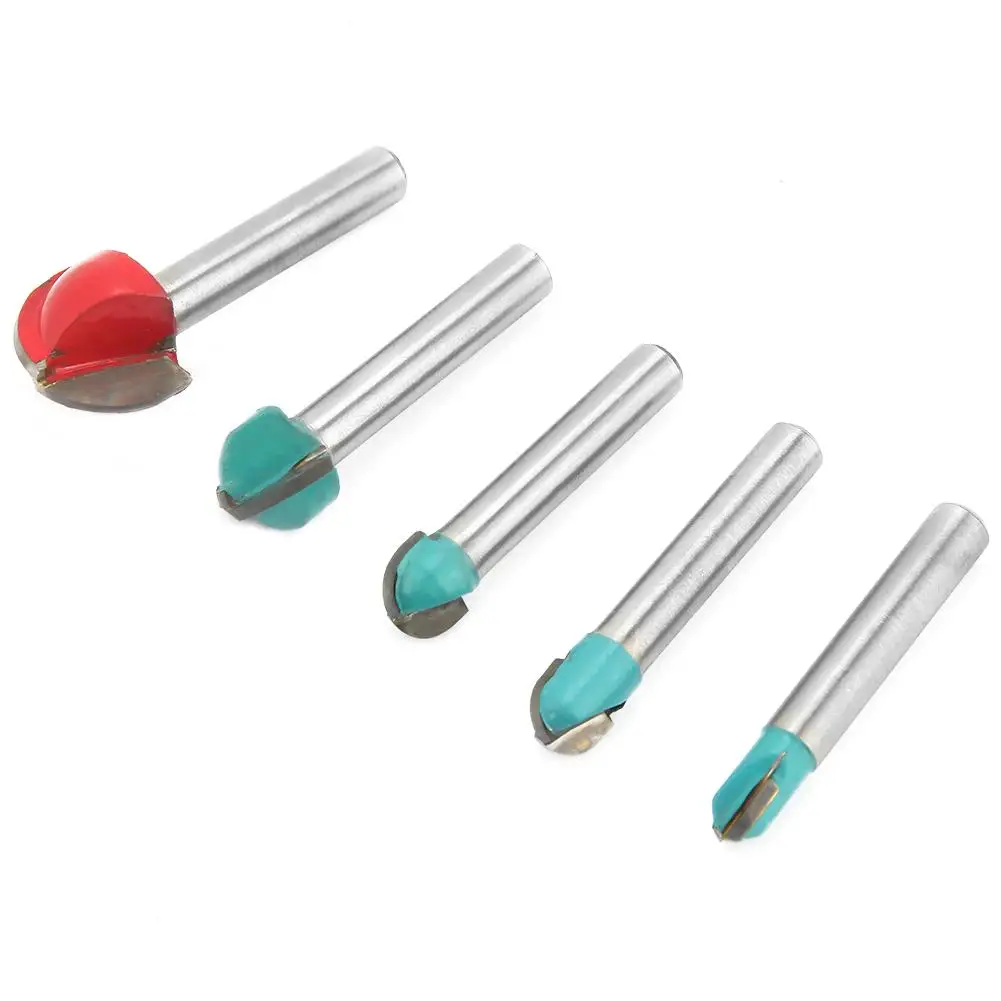 5 шт. фреза Набор фрез для дерева Карбид хвостовик мельница Деревообработка