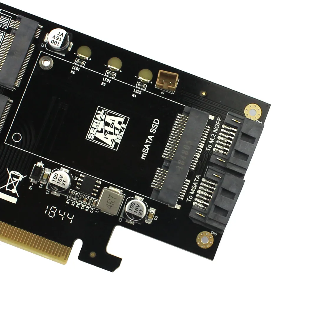 M.2 NVMe SSD NGFF к PCIE 3,0X16 адаптер M Key B Ключ mSATA PCI Express 3,0 NVME m2 SSD AHCI mSATA 3 в 1 конвертер riser card