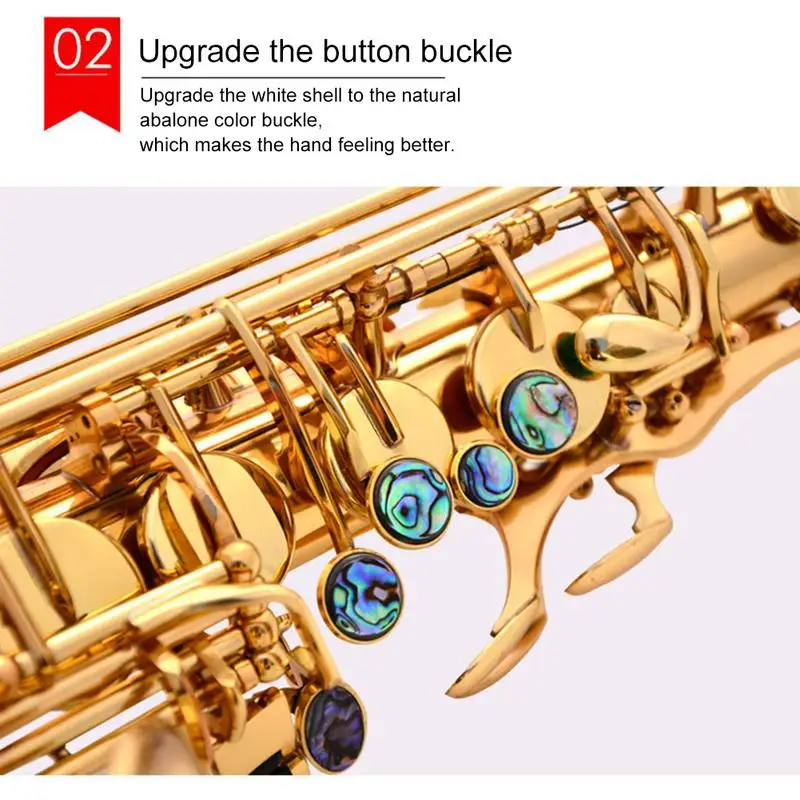 Саксофон изысканный новый оркестровый инструмент вниз E key Alto Sax увеличенный