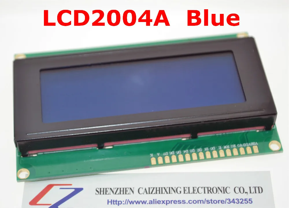 Бесплатная доставка ЖК плата 2004 20*4 LCD 20X4 5V синий экран модуль для arduino|lcd module|lcd
