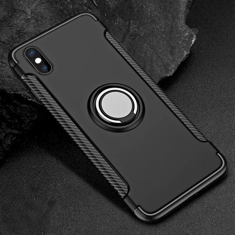 Для iPhone XR чехол X 8 7 6 6S Plus 5 5S SE противоударный мягкий для Чехлы XS Mas Armor Магнитный