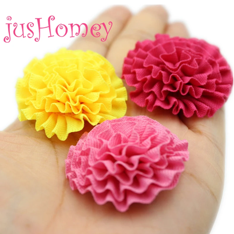 12PCS 40mm Grosgrain Ribbon Puff Flowers Handmade Carnation Mother's Day Gift for DIY Brooch Lapel Pin Hair Supply | Дом и сад