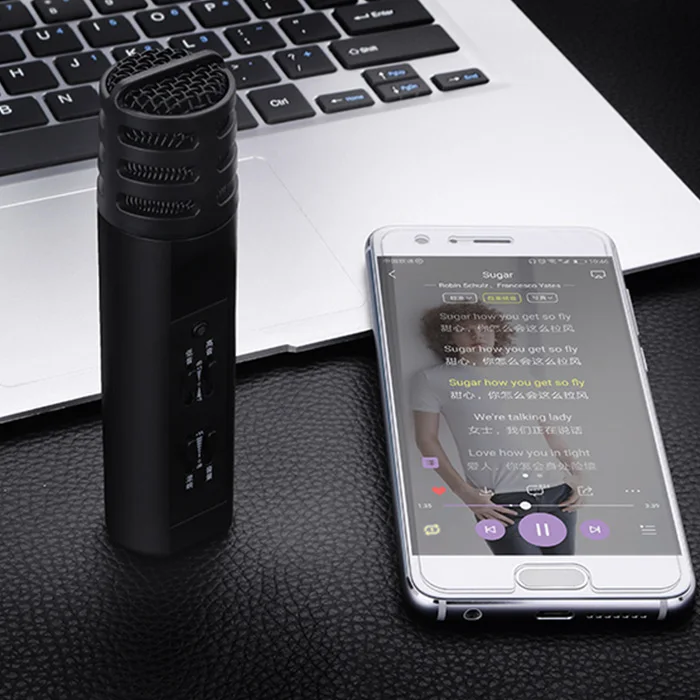 Excelvan микрофон F9 мобильный телефон ручной караоке USB KTV плеер Bluetooth динамик Запись