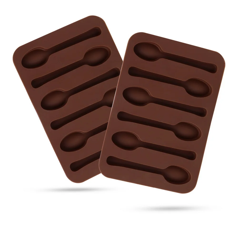 Желе шоколадная форма для мыла рук 3D ложка Форма силиконовые формы торта