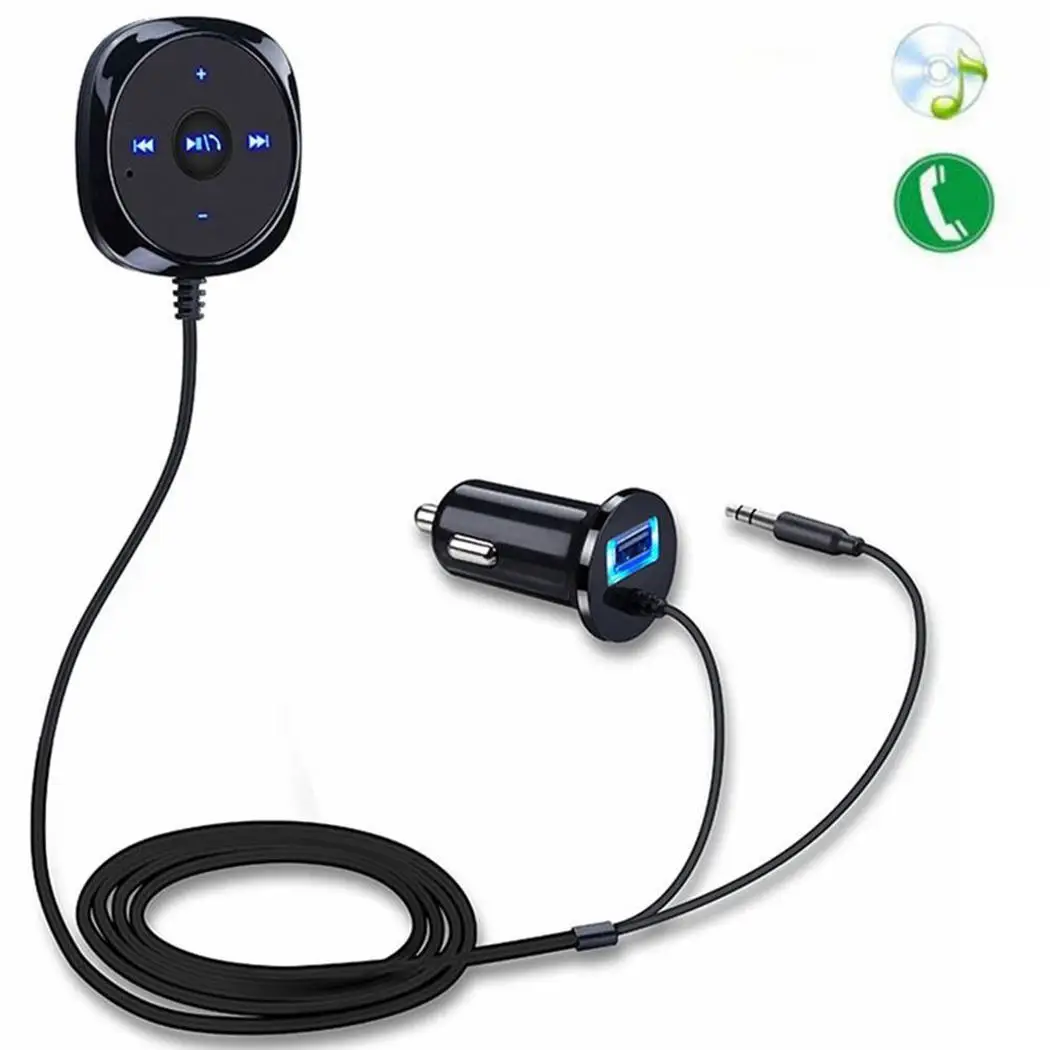 Автомобильный Bluetooth музыкальный приемник 3 5 мм адаптер громкой связи&gt 92dB динамик