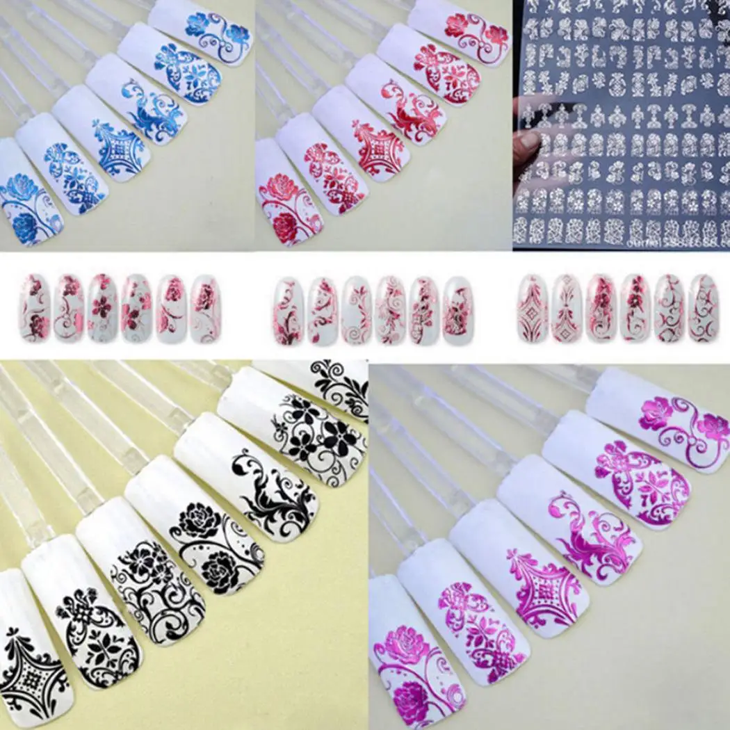 Маникюрные наклейки для ногтей Nail Наклейка украшения Советы 108 шт. DIY искусства