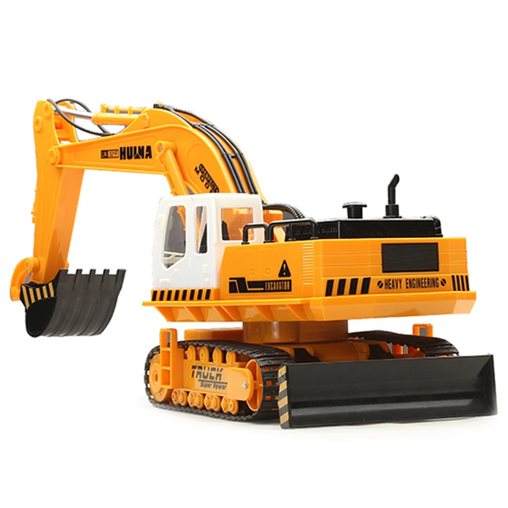 HUI NA TOYS 310 радиоуправляемые автомобили 11 канальный беспроводной экскаватор на
